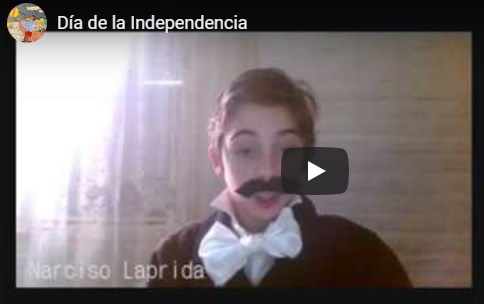 Muy original: alumnos de la Berni recrearon el Día de la Independencia por Zoom 